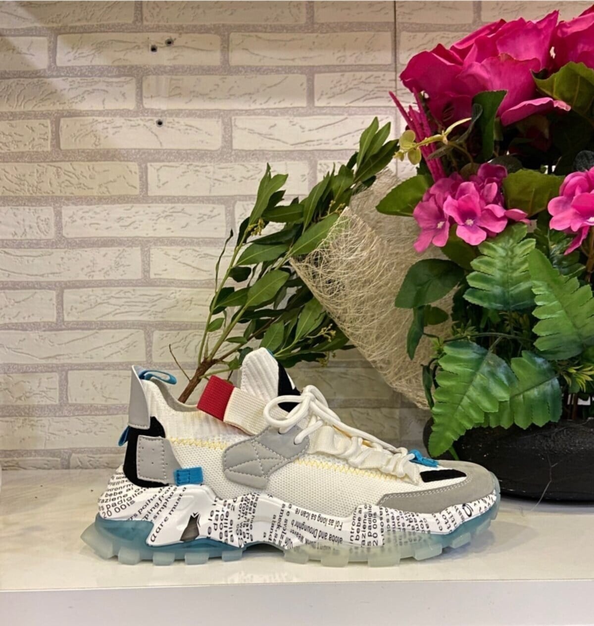 451-3 Guja Erkek Sneaker Ayakkabı-Beyaz sistemayakkabi