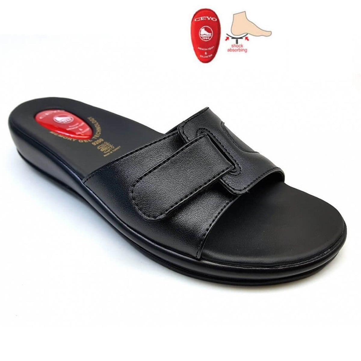 9200-12 Ceyo Bayan Terlik-Siyah sistemayakkabi
