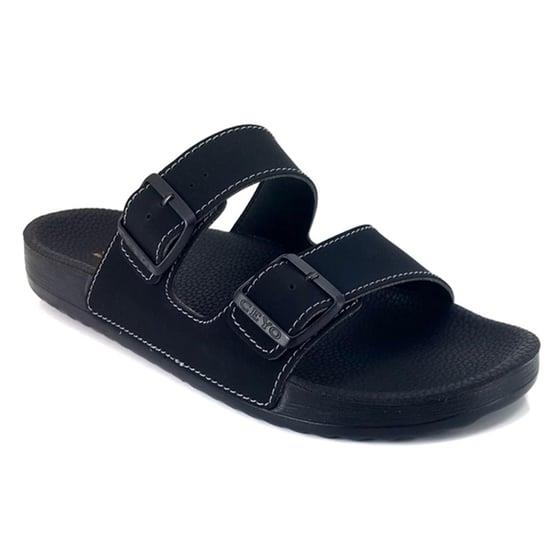 Bahama-10 Ceyo Erkek Ortopedik Terlik-Siyah sistemayakkabi