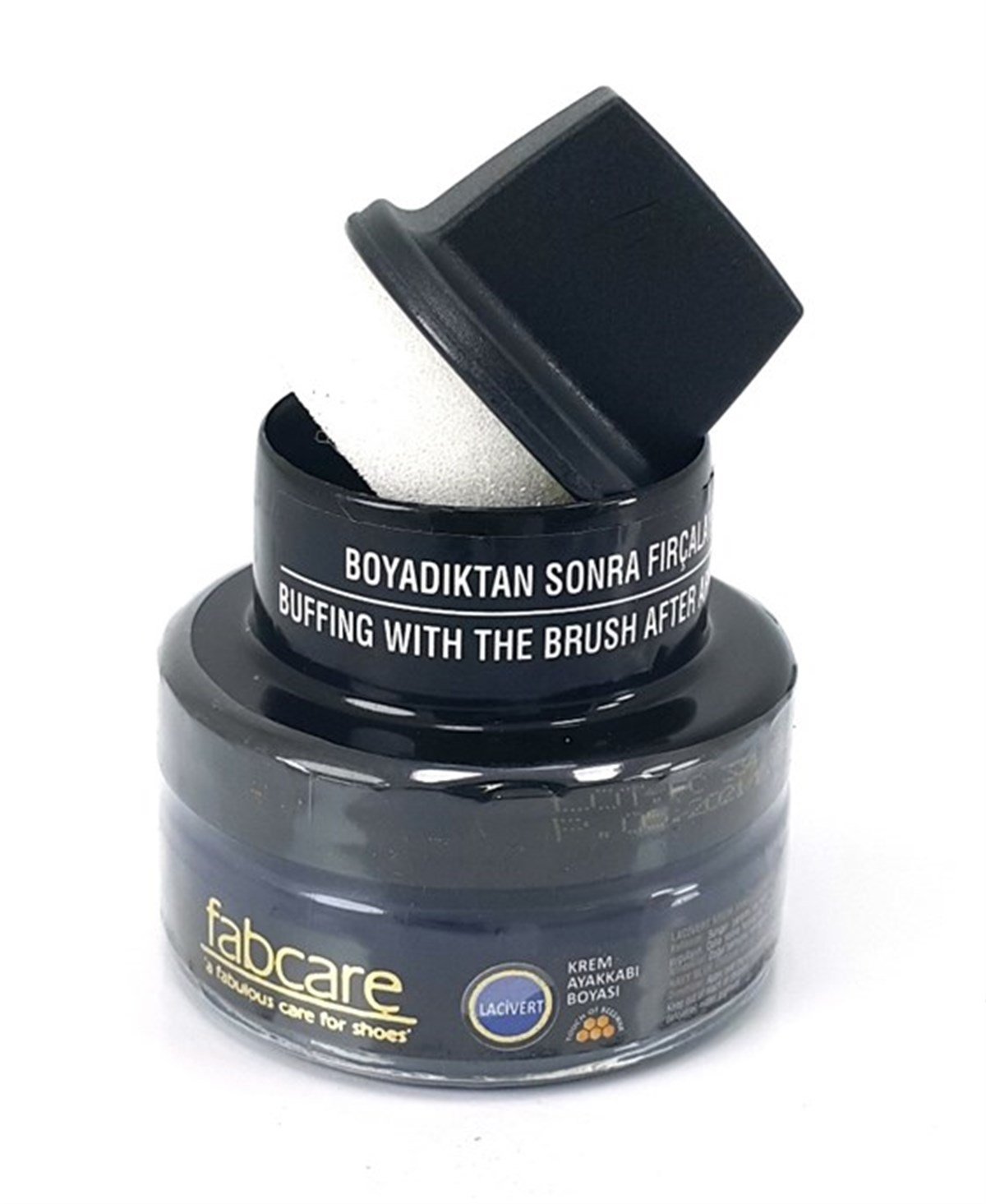 Fabcare 1001 Krem Deri Boya Cam Kavanoz 50 ml-Lacivert sistemayakkabi