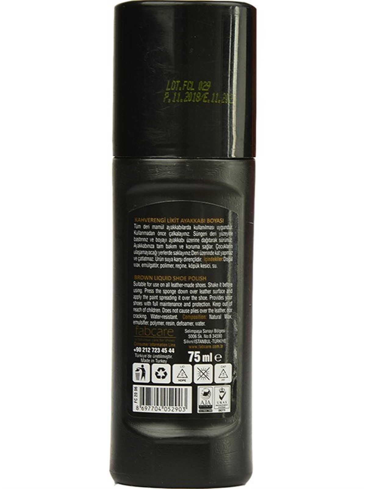 Fabcare 2006 Fabcare Likit Ayakkabı Boyası 75 ml-Kahverengi sistemayakkabi