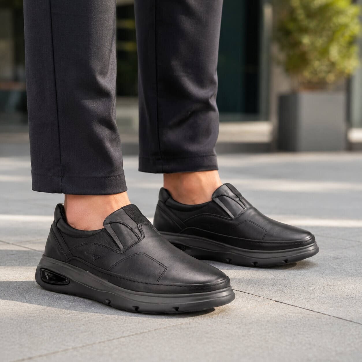 Forelli For-Halluks Günlük Ortopedik ErkekAyakkabı-Siyah sistemayakkabi