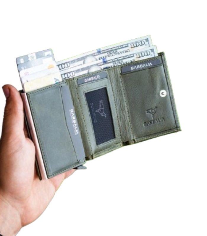 Garbalia Nentes Deri Mekanizmalı Erkek Kartlık-Yeşil sistemayakkabi