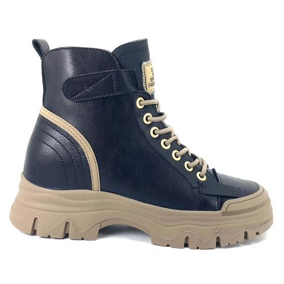 Guja 3310-1 İçi Kürklü  Bayan Spor Bot-Siyah sistemayakkabi