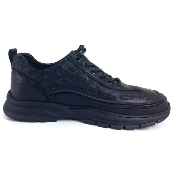Guja 518 Erkek Sneaker Spor Ayakkabı-Siyah sistemayakkabi