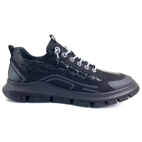 Guja 590 Erkek Sneaker Spor Ayakkabı-Siyah sistemayakkabi