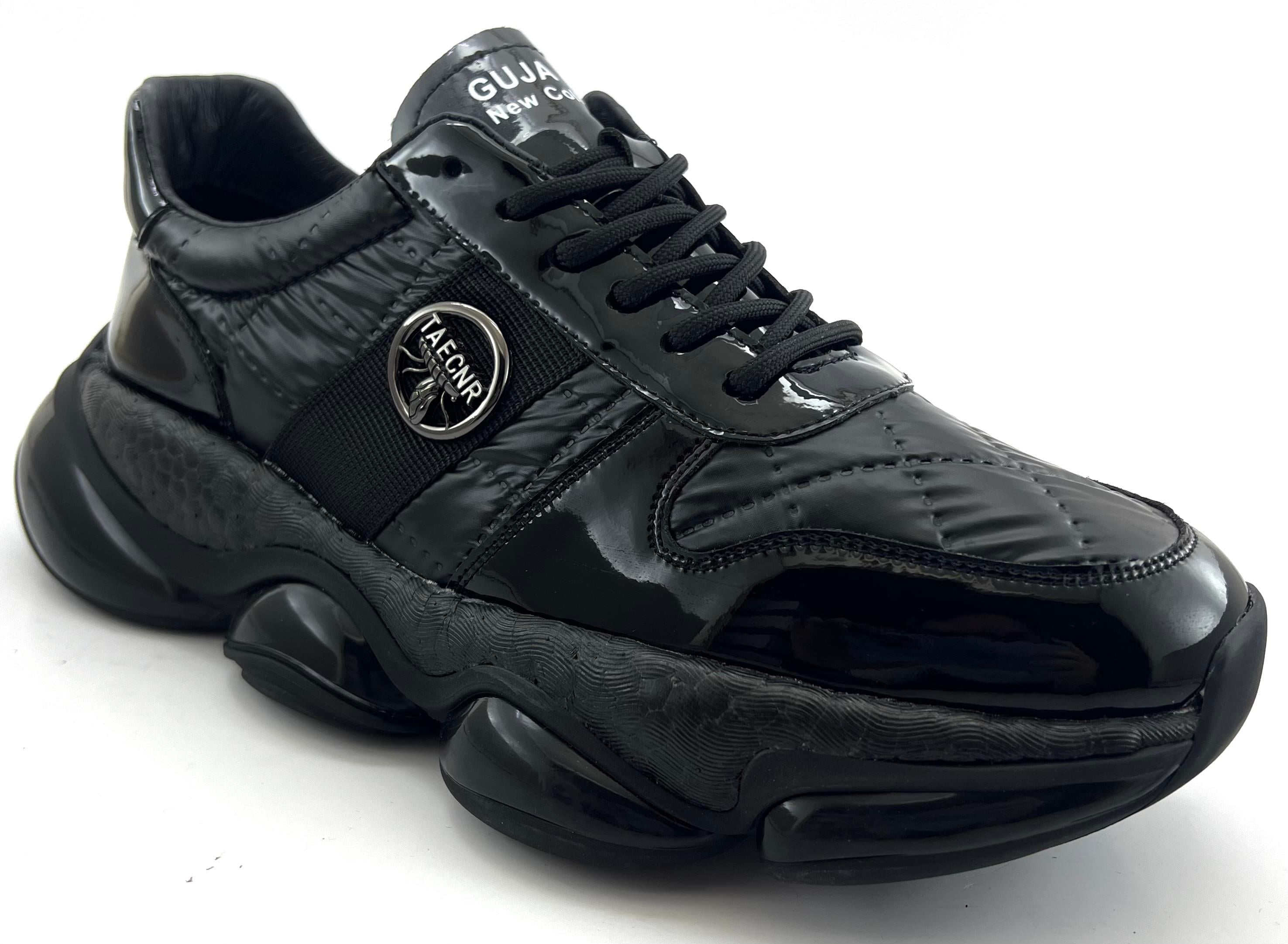 Guja 599  Air Taban  Erkek Sneaker Ayakkabı-Siyah sistemayakkabi