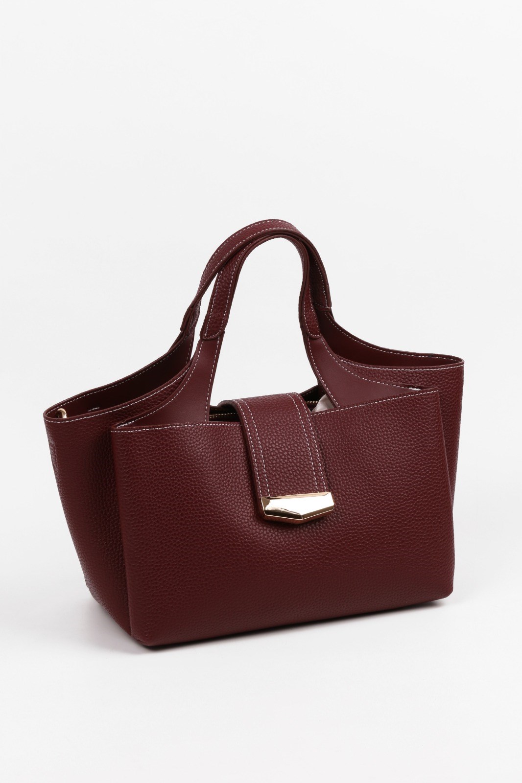 SHN02 Sistem Kadın Günlük El Çantası-Bordo sistemayakkabi