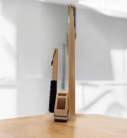 Sistem Ahşap Ayakkabı Çekeceği  Fırça Kereta 67 cm-Renksiz sistemayakkabi