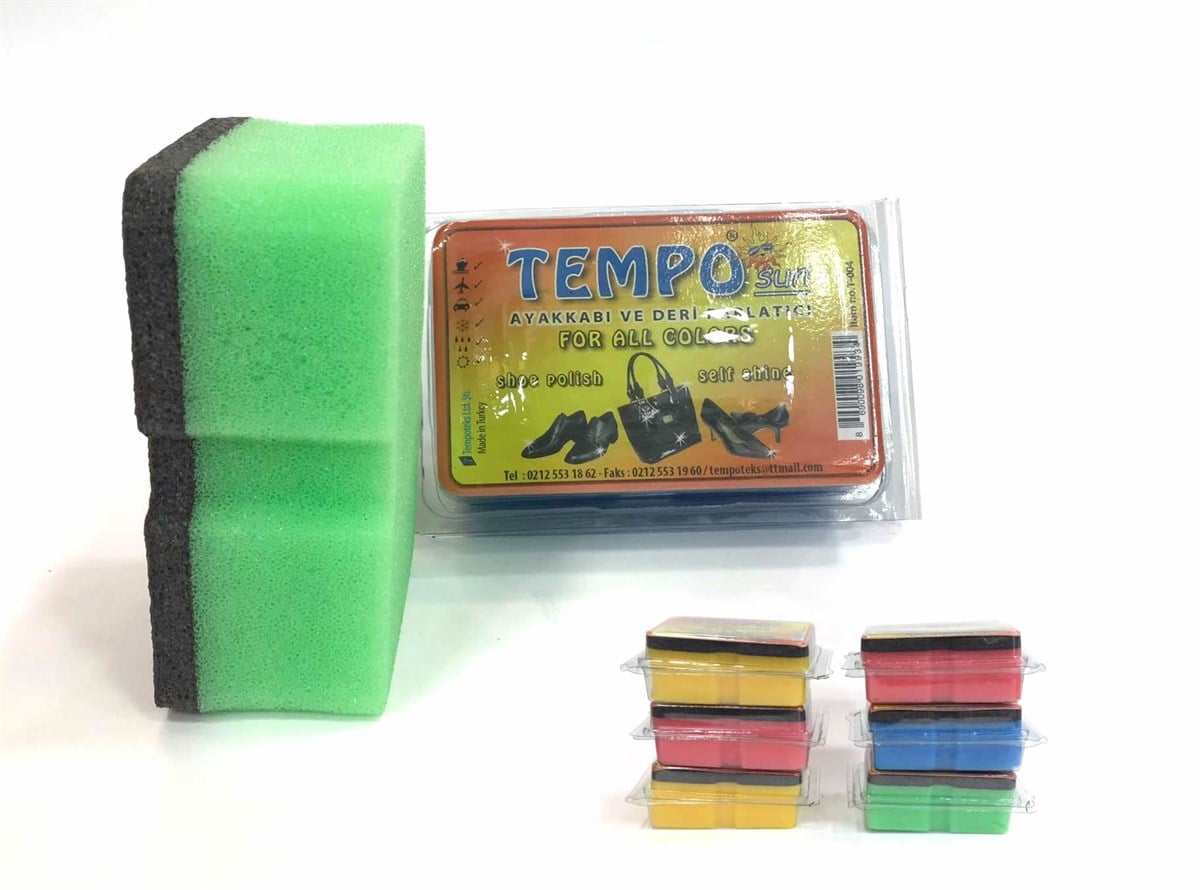 Tempo Ayakkabı Temizleme Süngeri 6'lı Set -Naturel sistemayakkabi