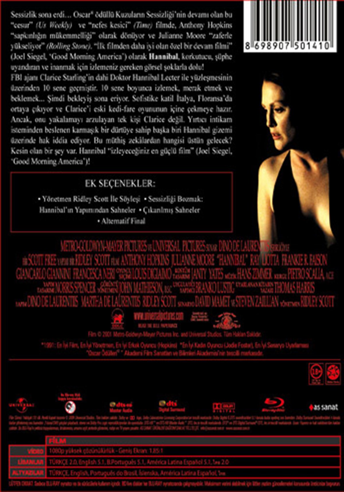 Hannibal - DVD | Korku & Gerilim | Yeni Film | esenshop.com