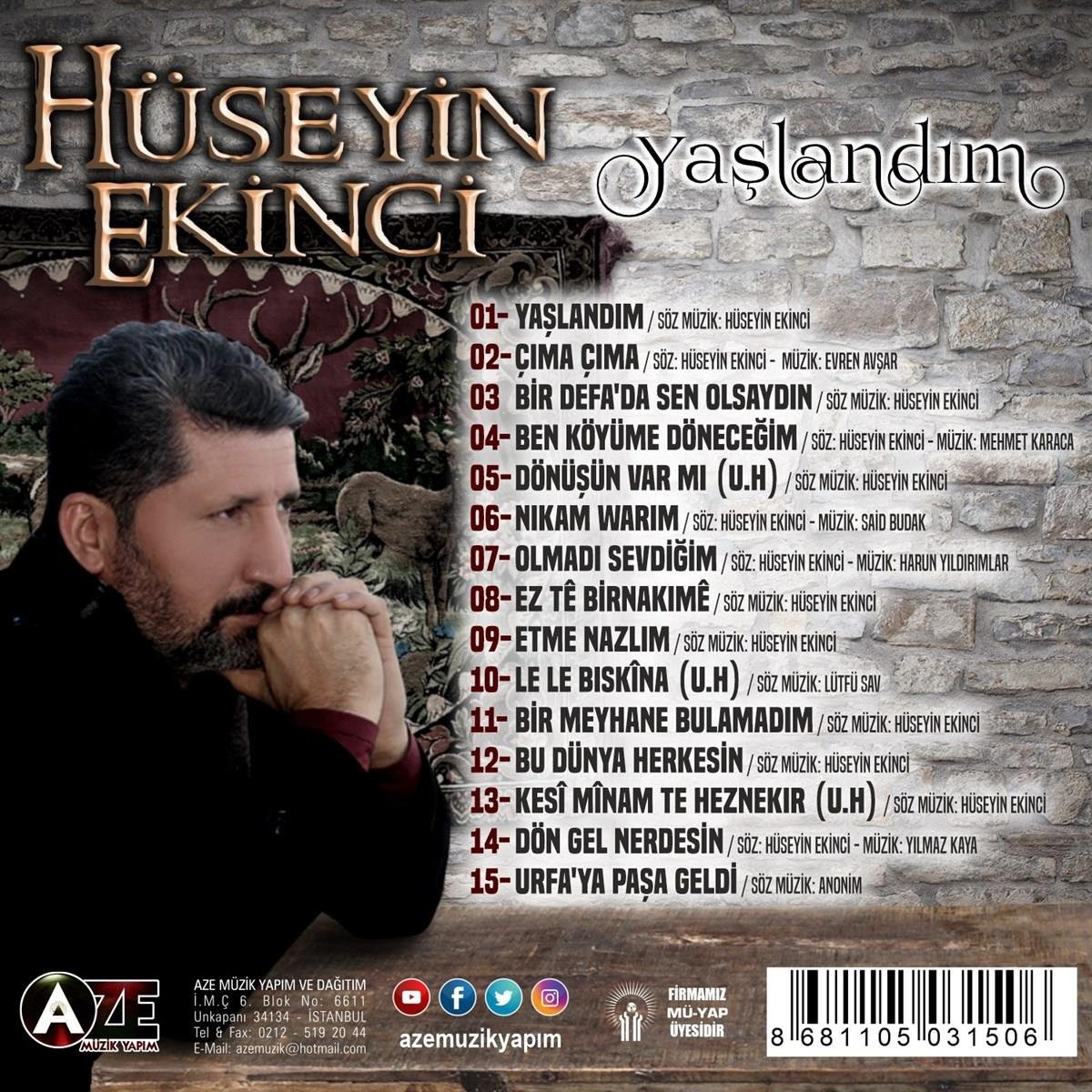 Hüseyin Ekinci - Yaşlandım (CD)