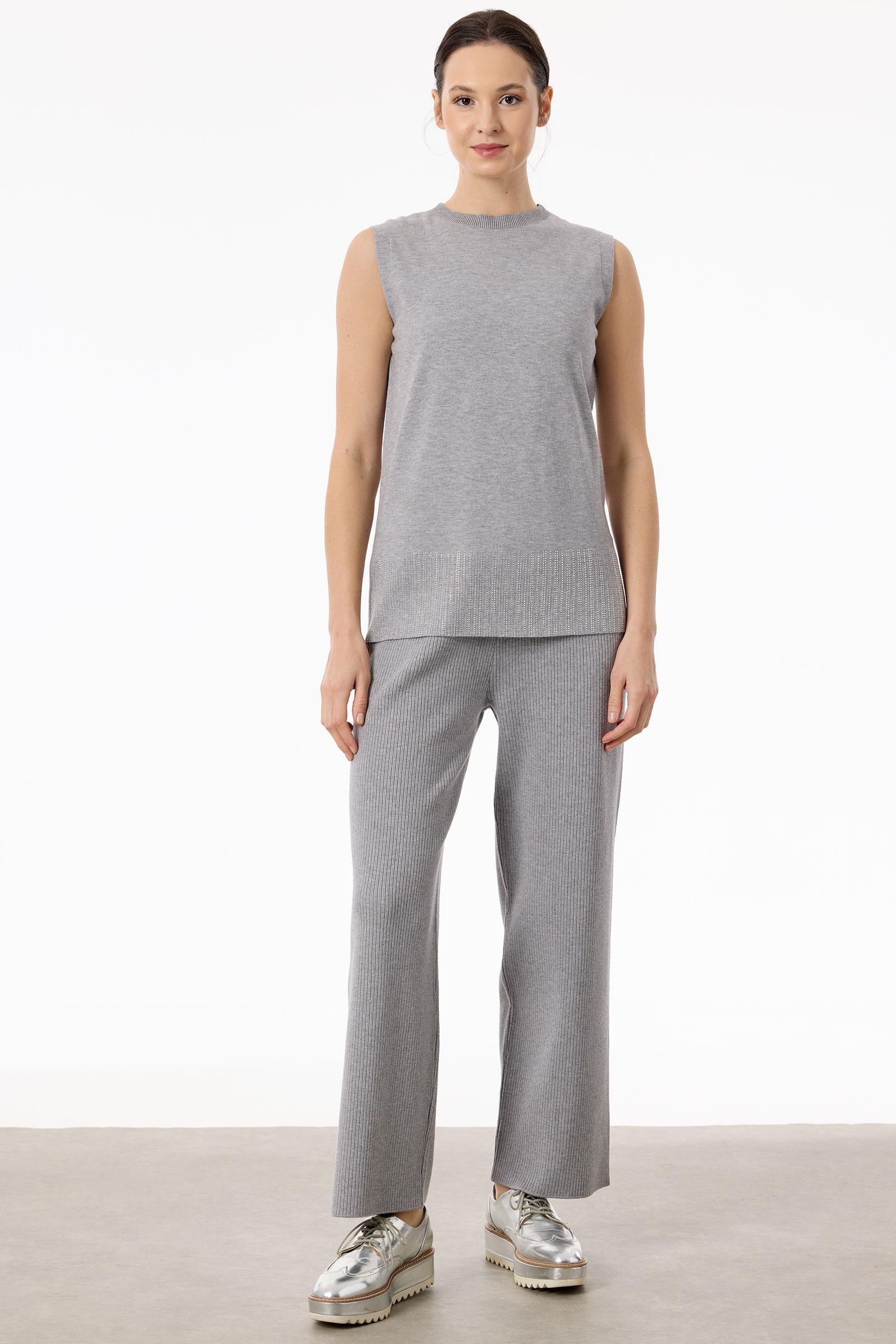 Basic 3'lü Triko Takım GRİ