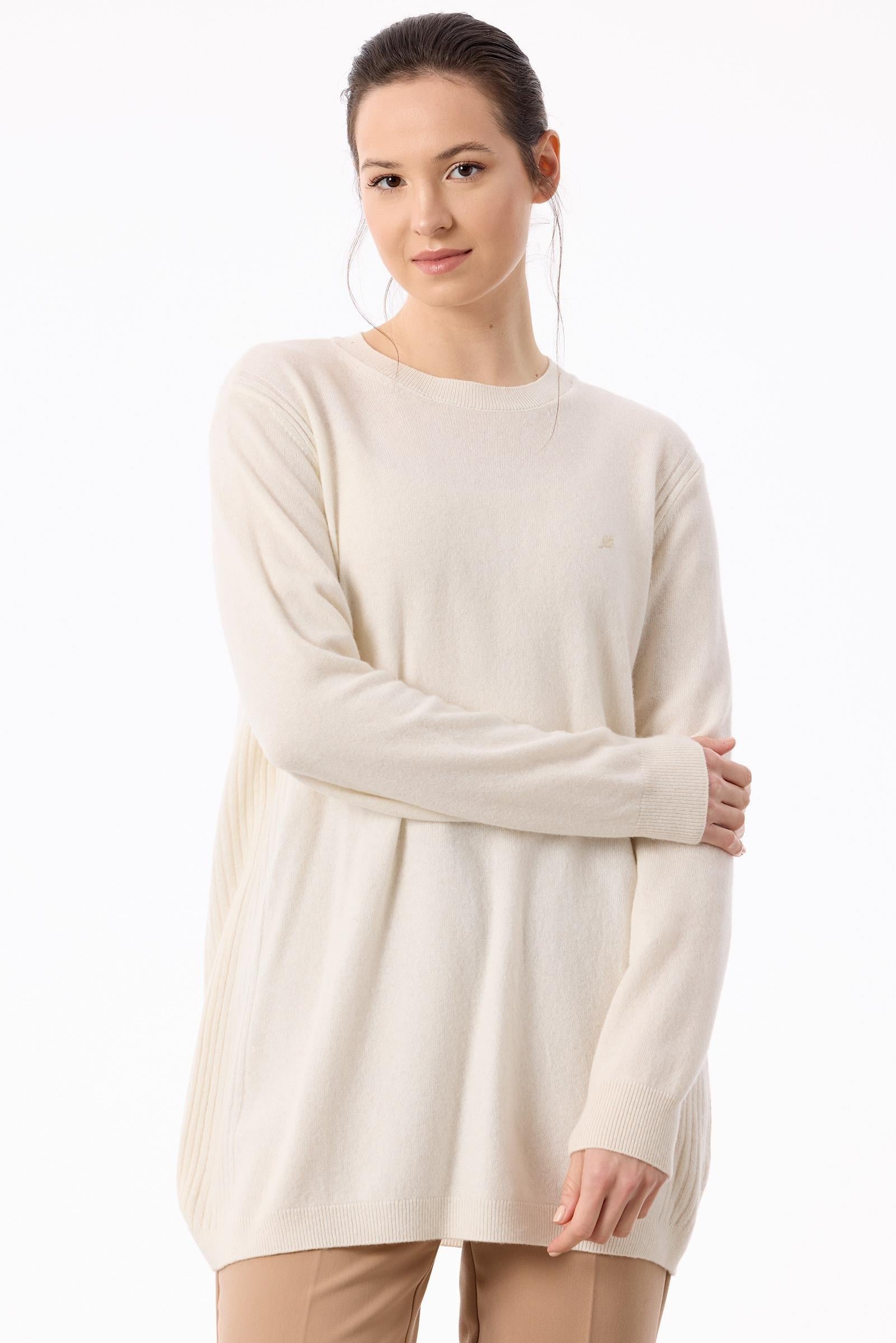 Basic Cashmere Triko Tunik EKRU