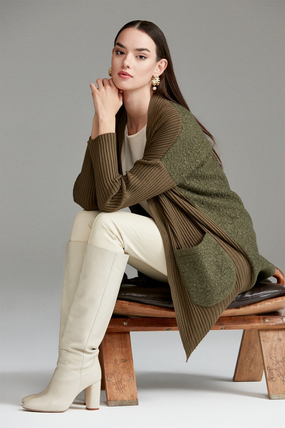 CEPLI TRİKO HIRKA HAKİ