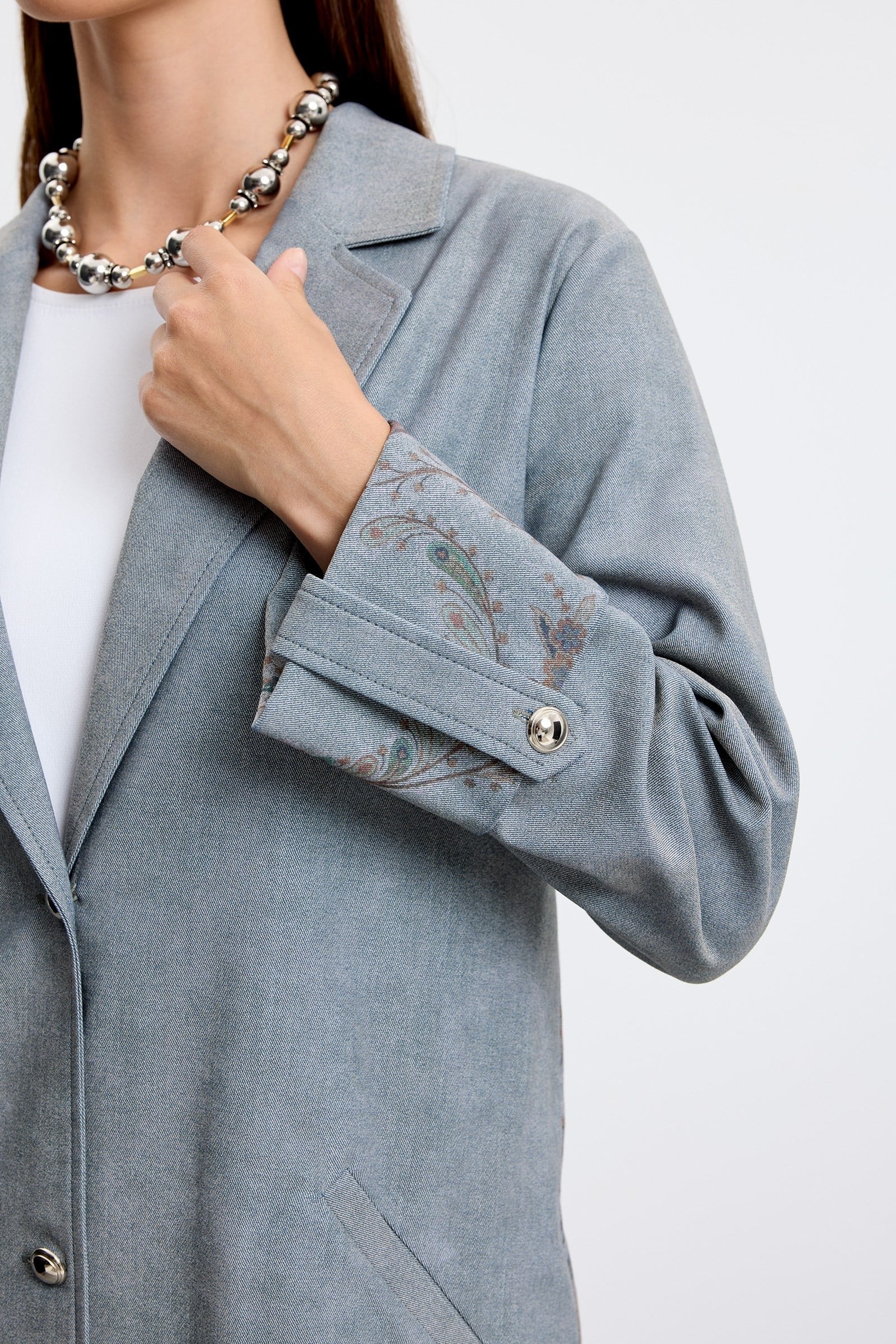 Denim Kombinli Pantolonlu Takım YEŞİL