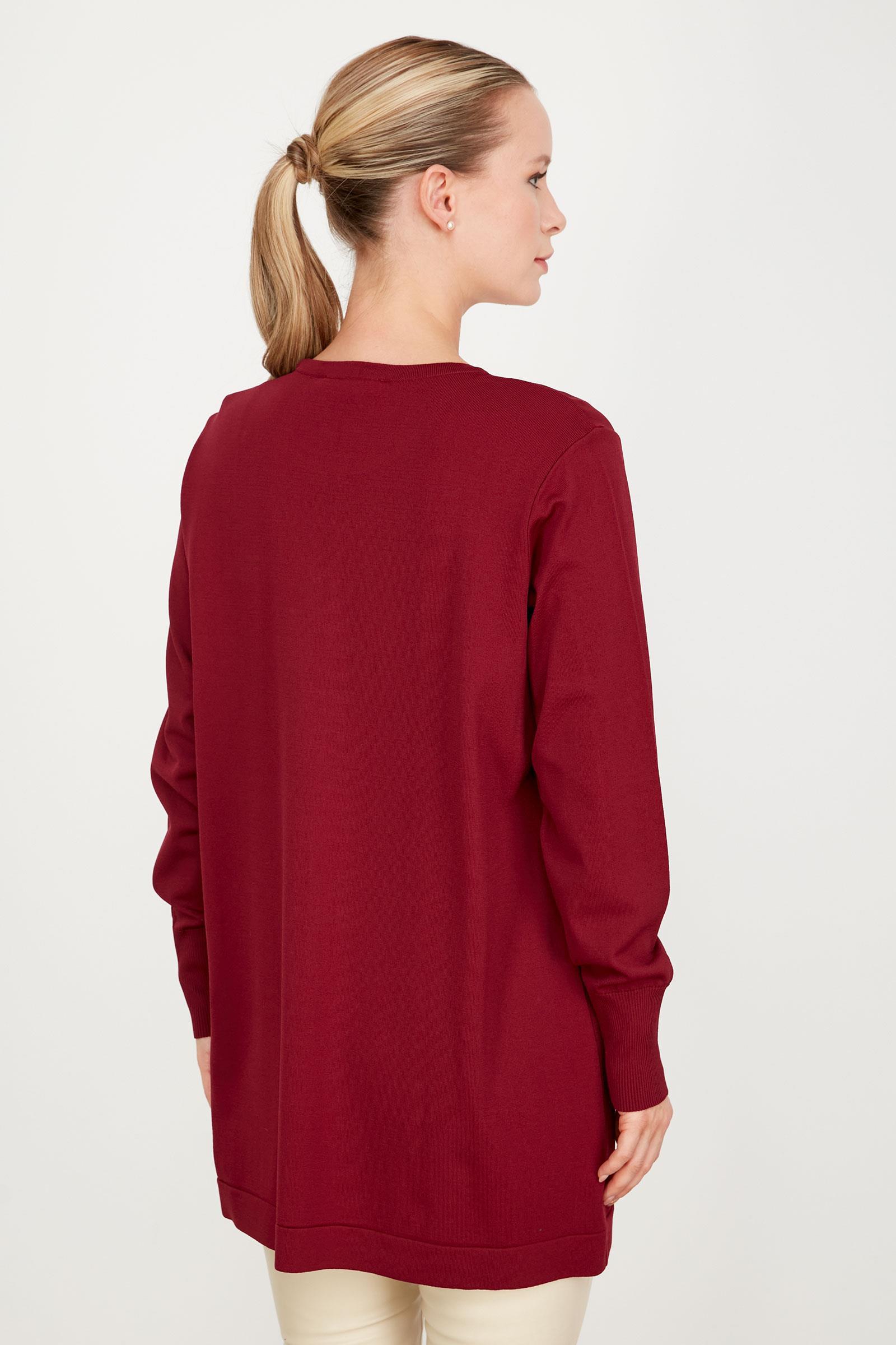 DÜĞME DETAYLI BASİC RAYON TUNİK MÜRDÜM