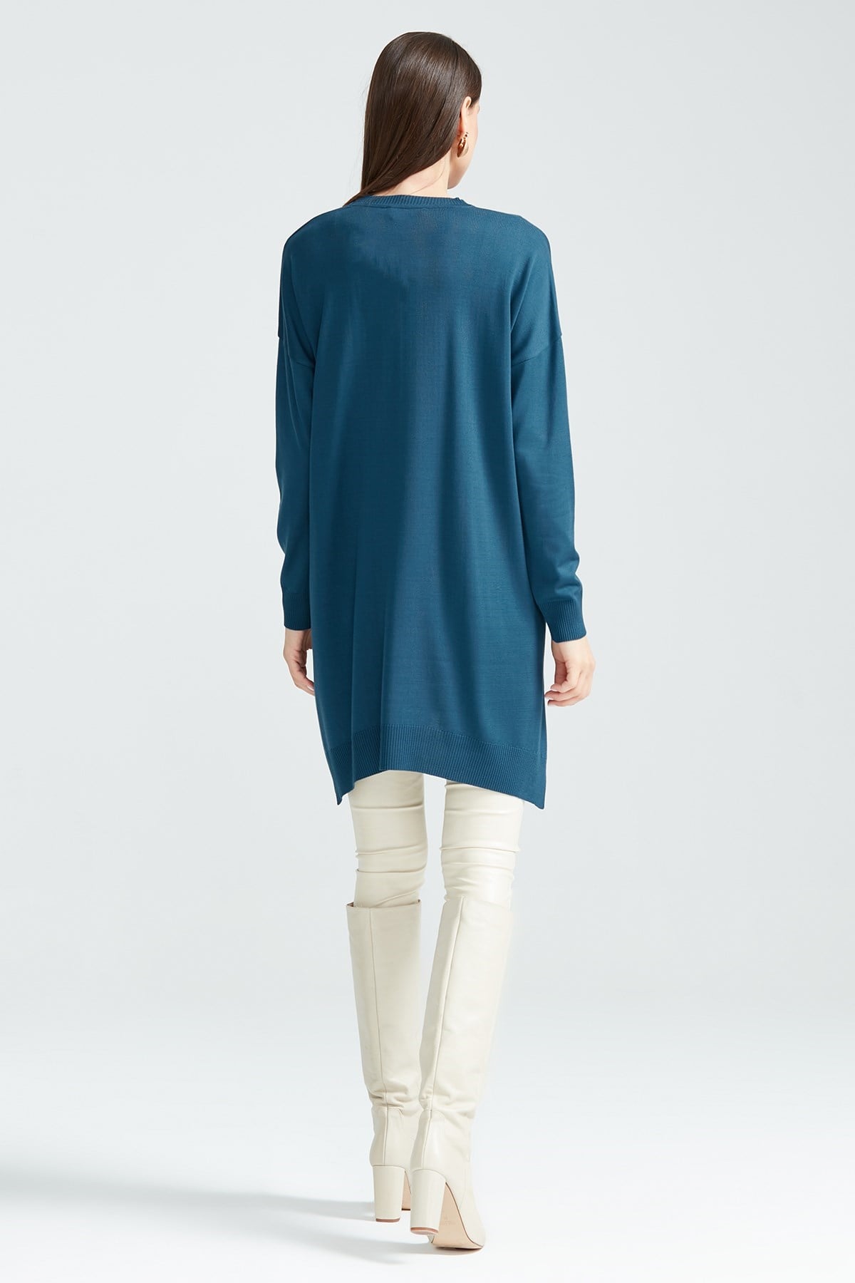 Düşük Kol Triko Tunik CLASSİC BLUE