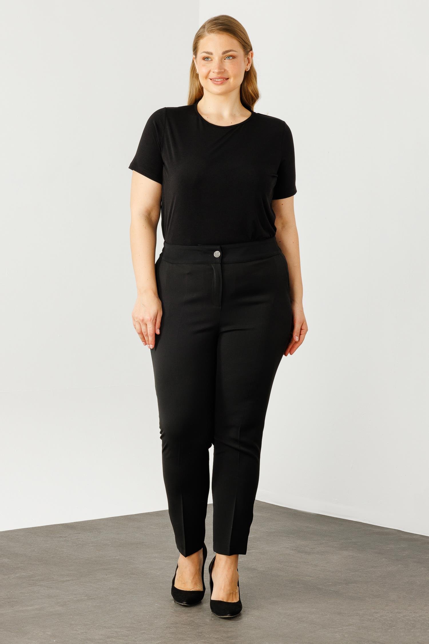 Modailgi  Arka Bel Lastikli Klasik Pantolon - 5063 Siyah