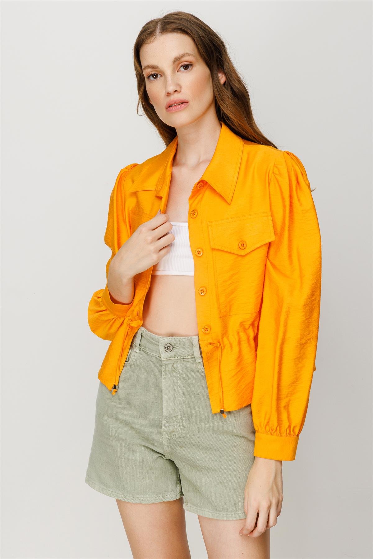 Modailgi  Beli Bağcıklı Kısa Gömlek Mango