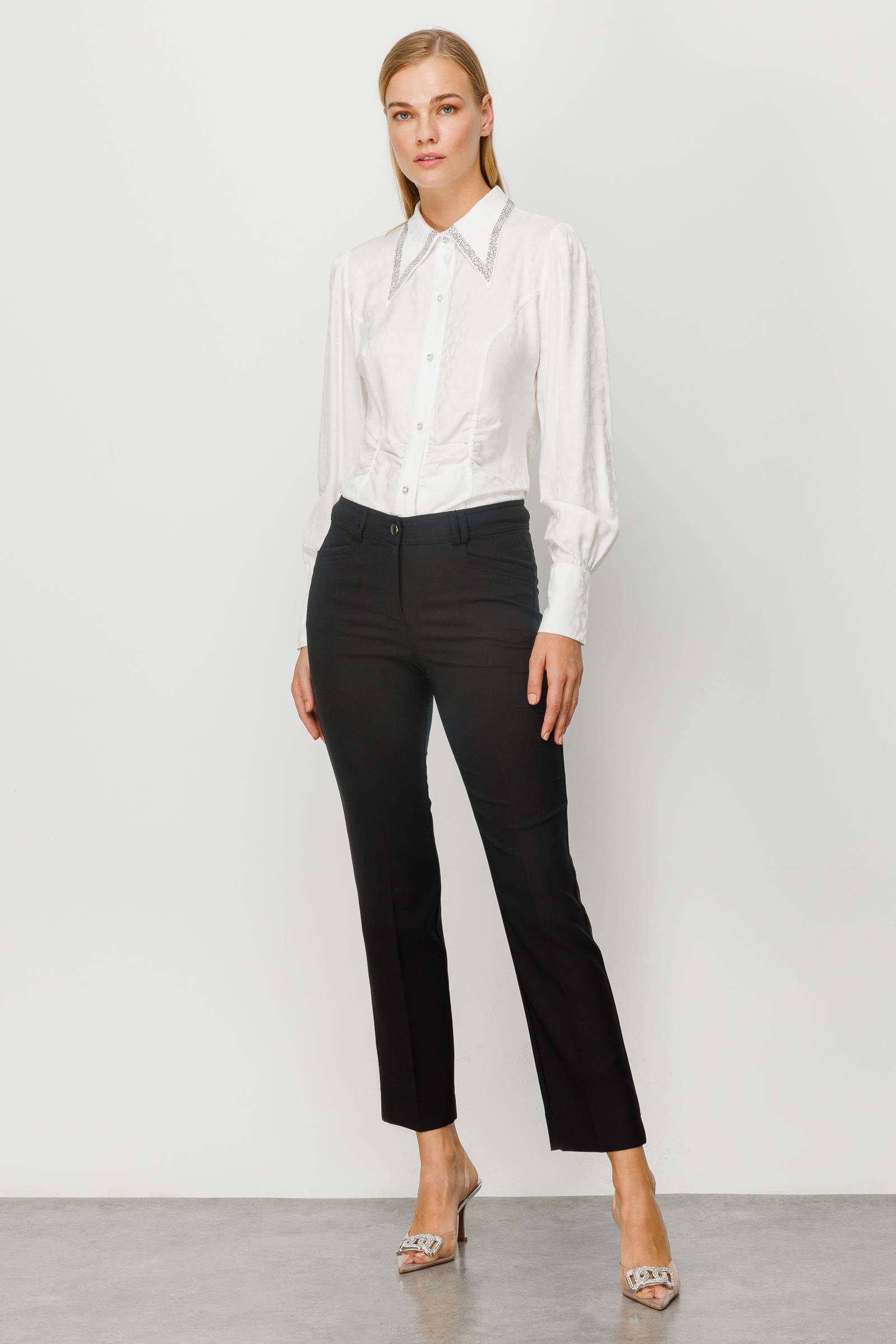 Modailgi  Beş Cep Dar Paça Pantolon Siyah