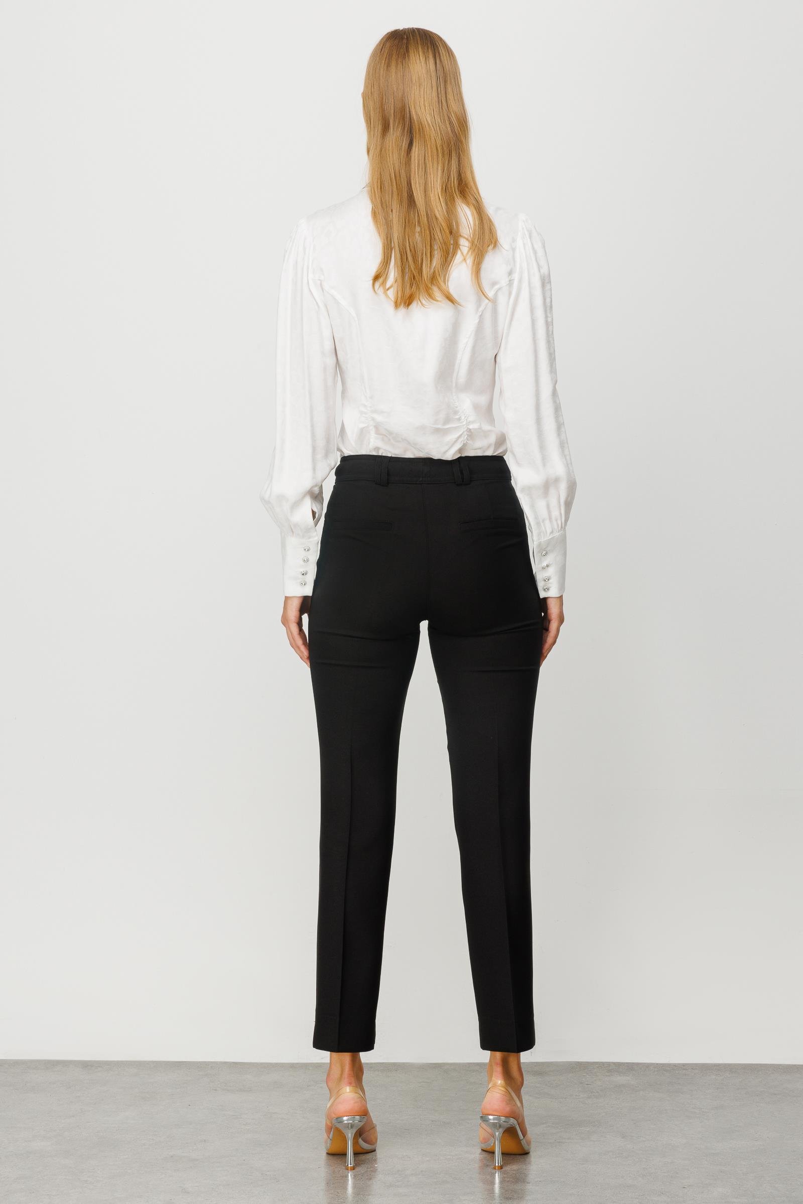 Modailgi  Beş Cep Dar Paça Pantolon Siyah