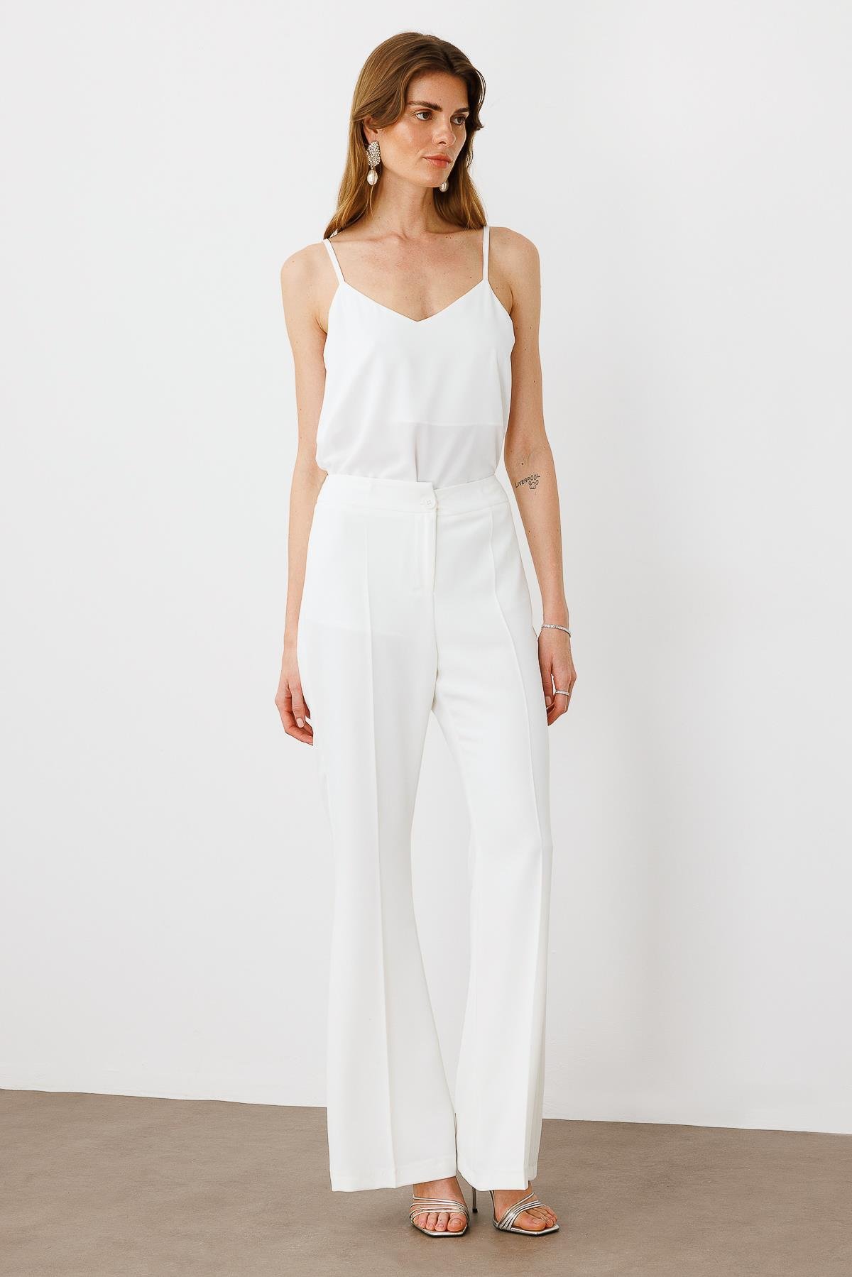 Modailgi  Bol Paça Pantolon - 70029,70039 Ekru