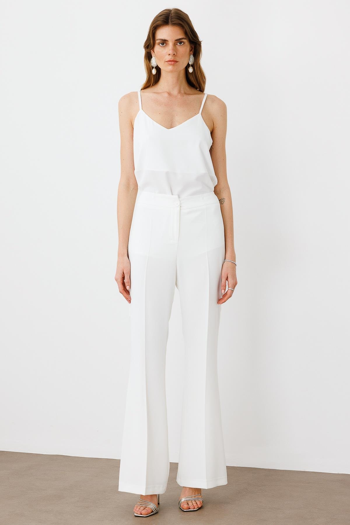 Modailgi  Bol Paça Pantolon - 70029,70039 Ekru