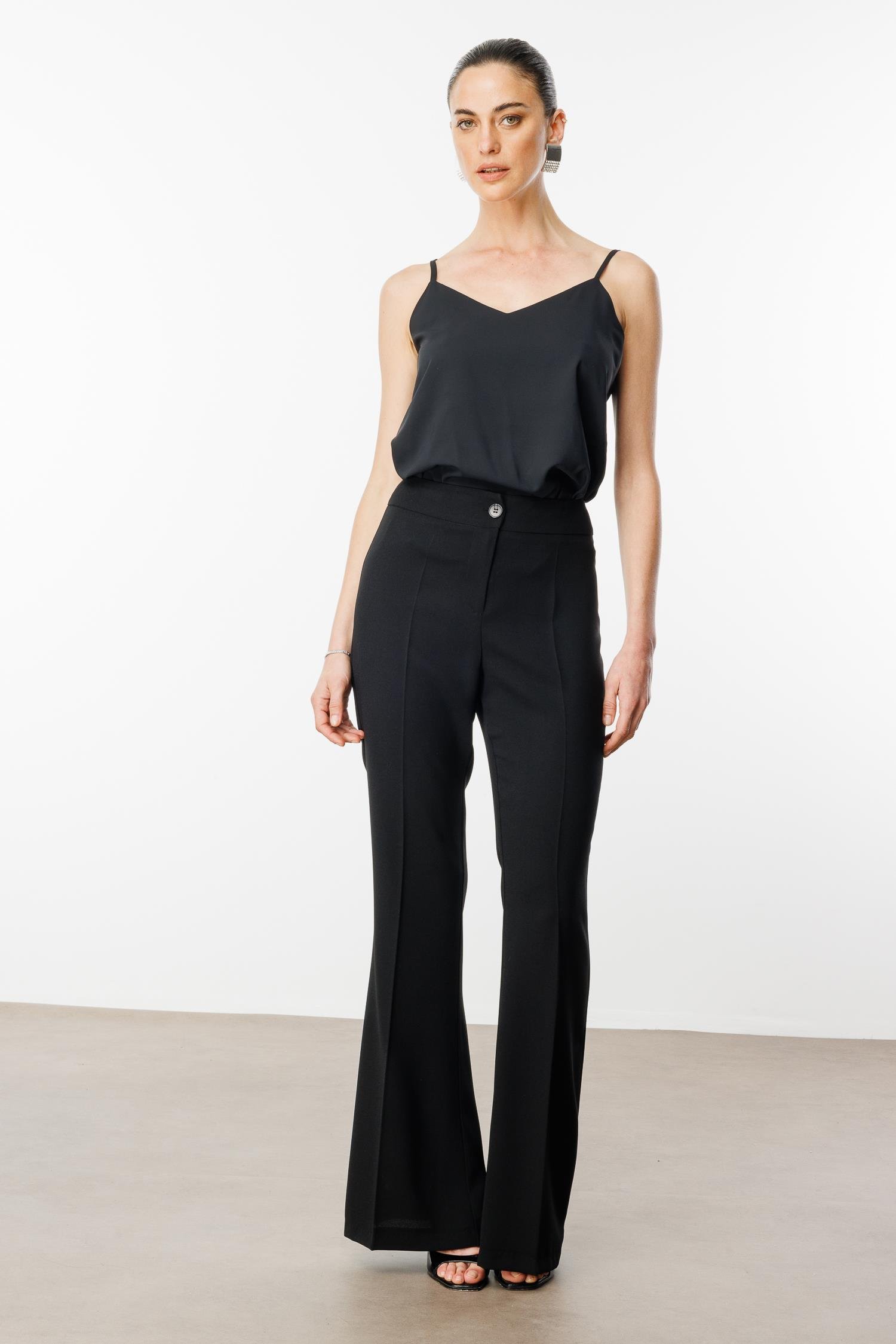 Modailgi  Bol Paça Takım Pantolon - 75001 Siyah