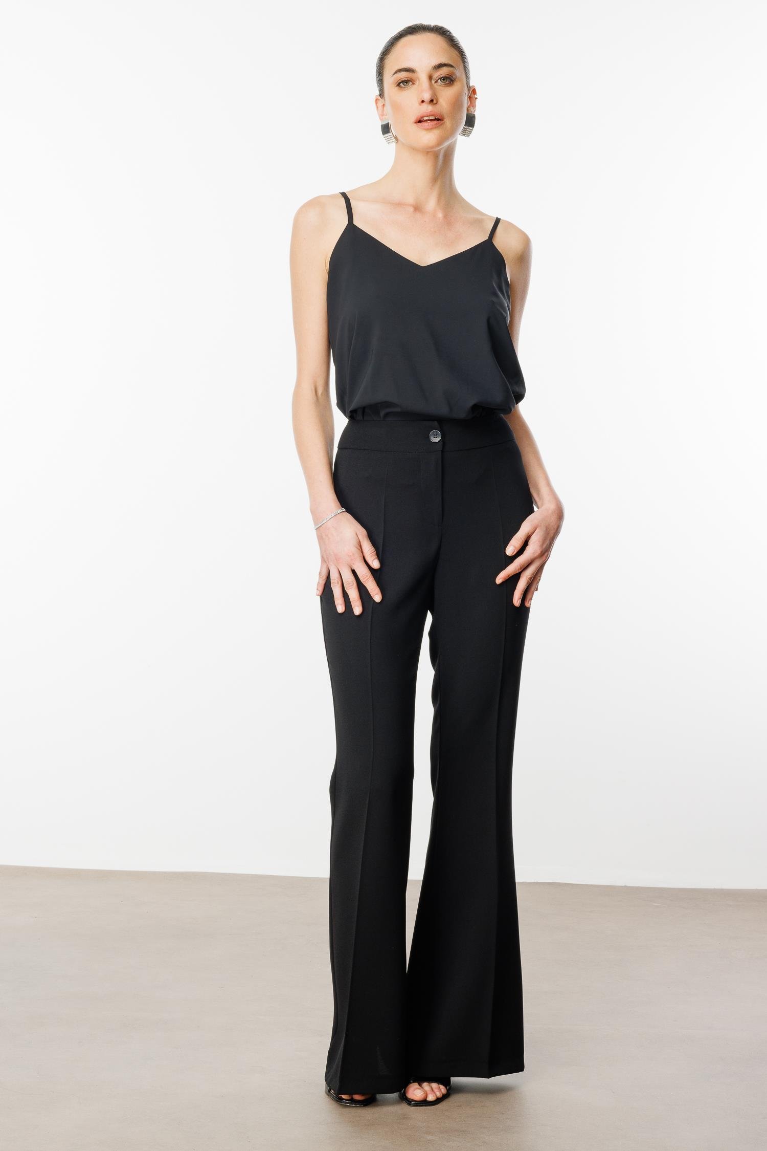 Modailgi  Bol Paça Takım Pantolon - 75001 Siyah