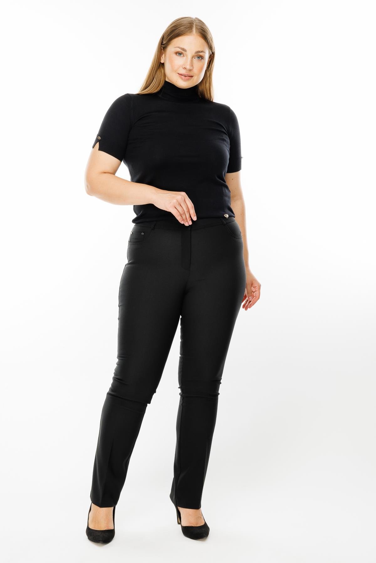 Modailgi  Boru Paça Pantolon Siyah