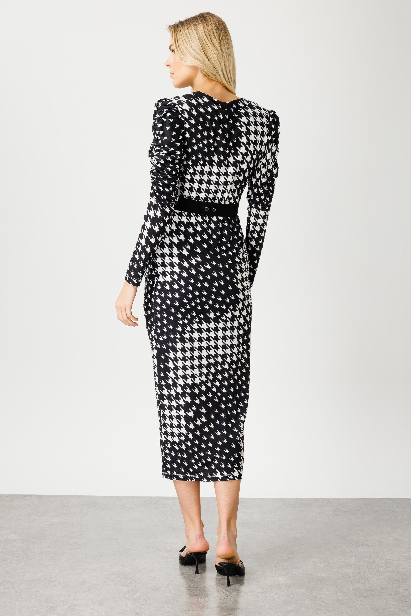 Modailgi  Büzgü Detaylı Jarse Elbise Siyah