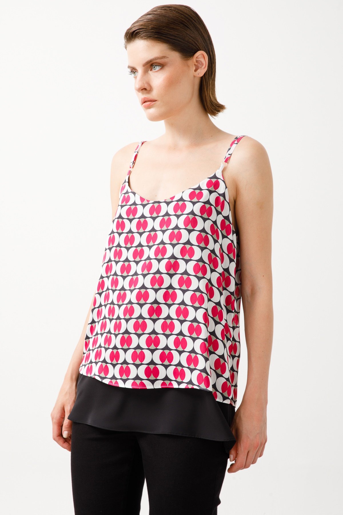 Modailgi  Çift Kat Atlet Fuşya