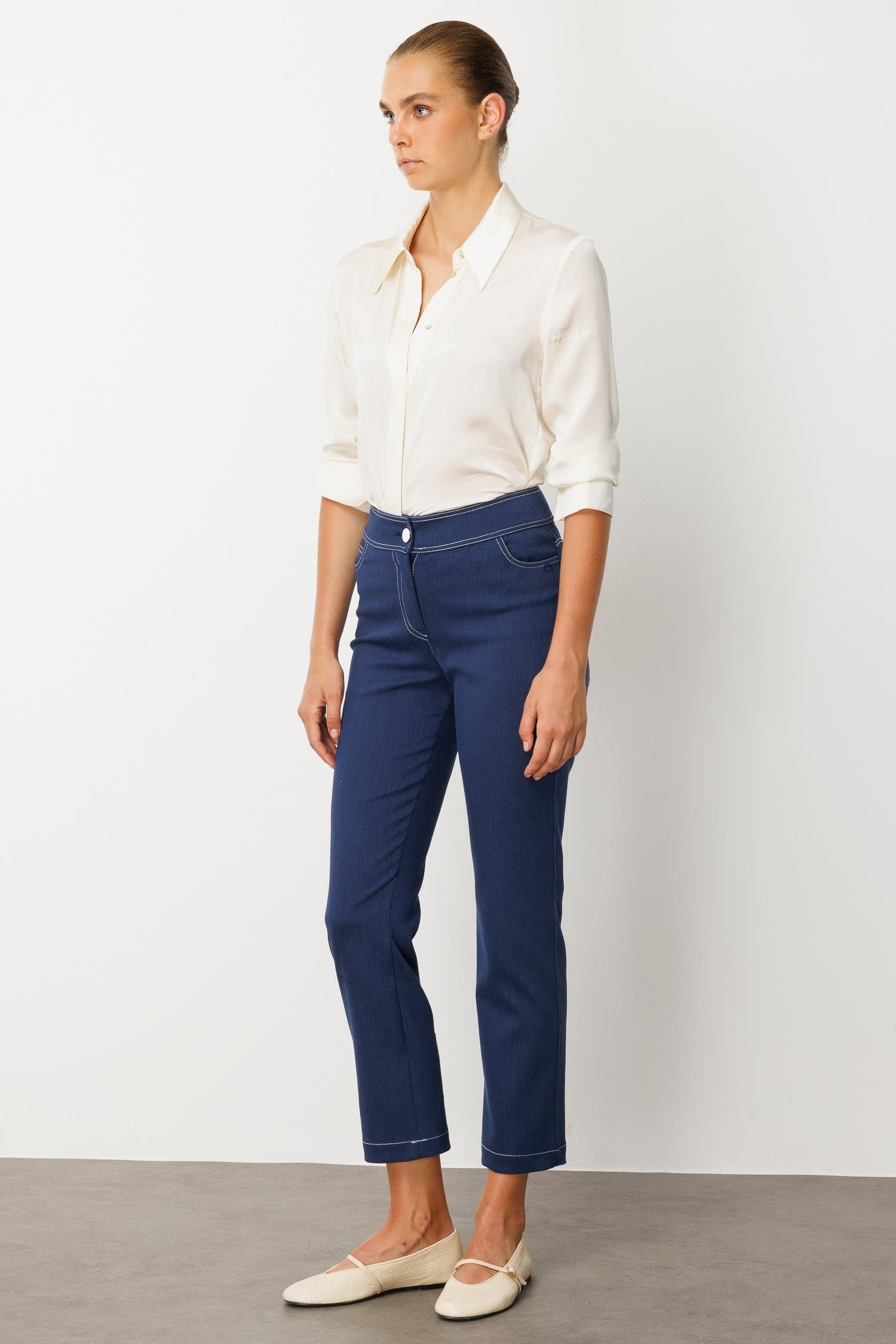 Modailgi  Denim Beş Cep Pantolon - 77002 İndigo