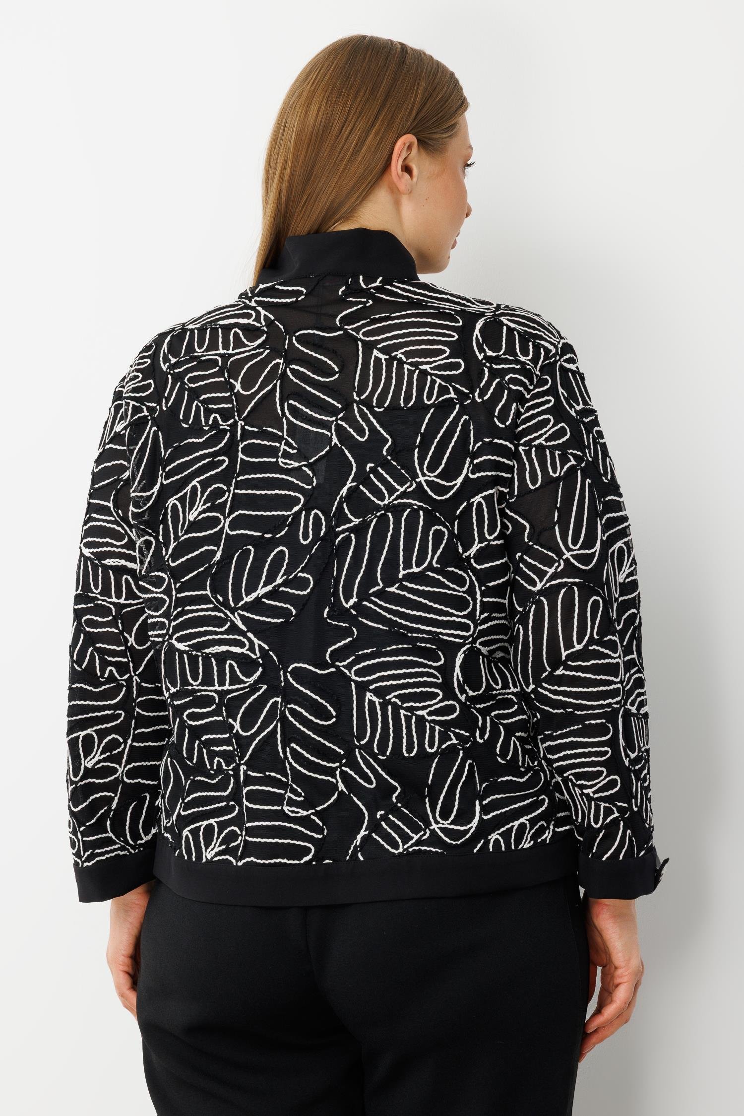 Modailgi  Düz Kumaş Garni Detaylı Fermuar Kapamalı Torba Cepli Kordone Gömlek Siyah