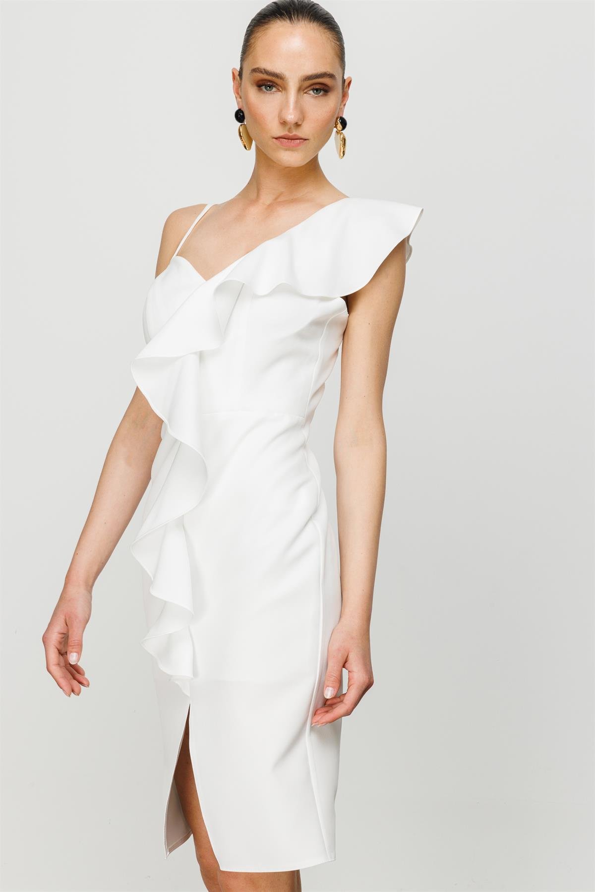 Modailgi  Elbise Ekru