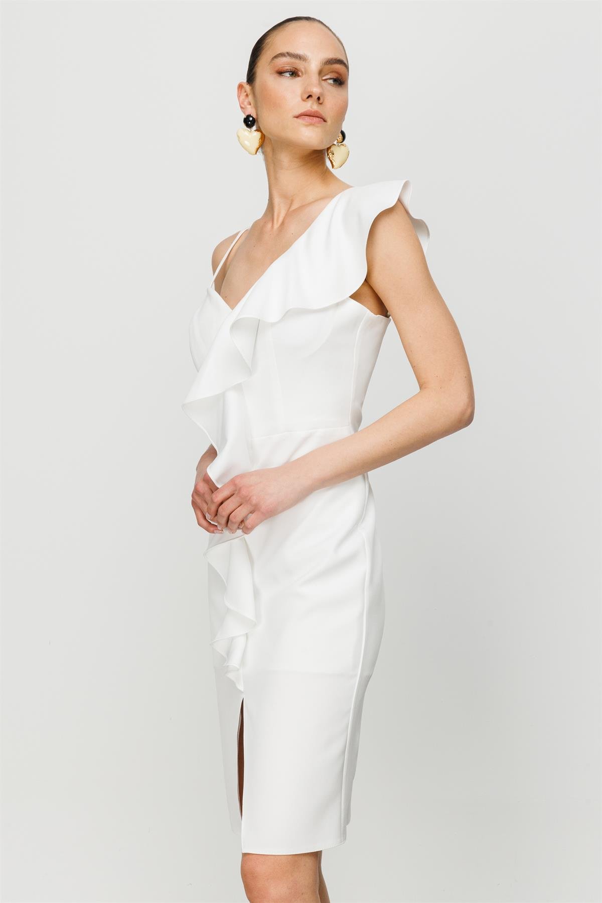 Modailgi  Elbise Ekru