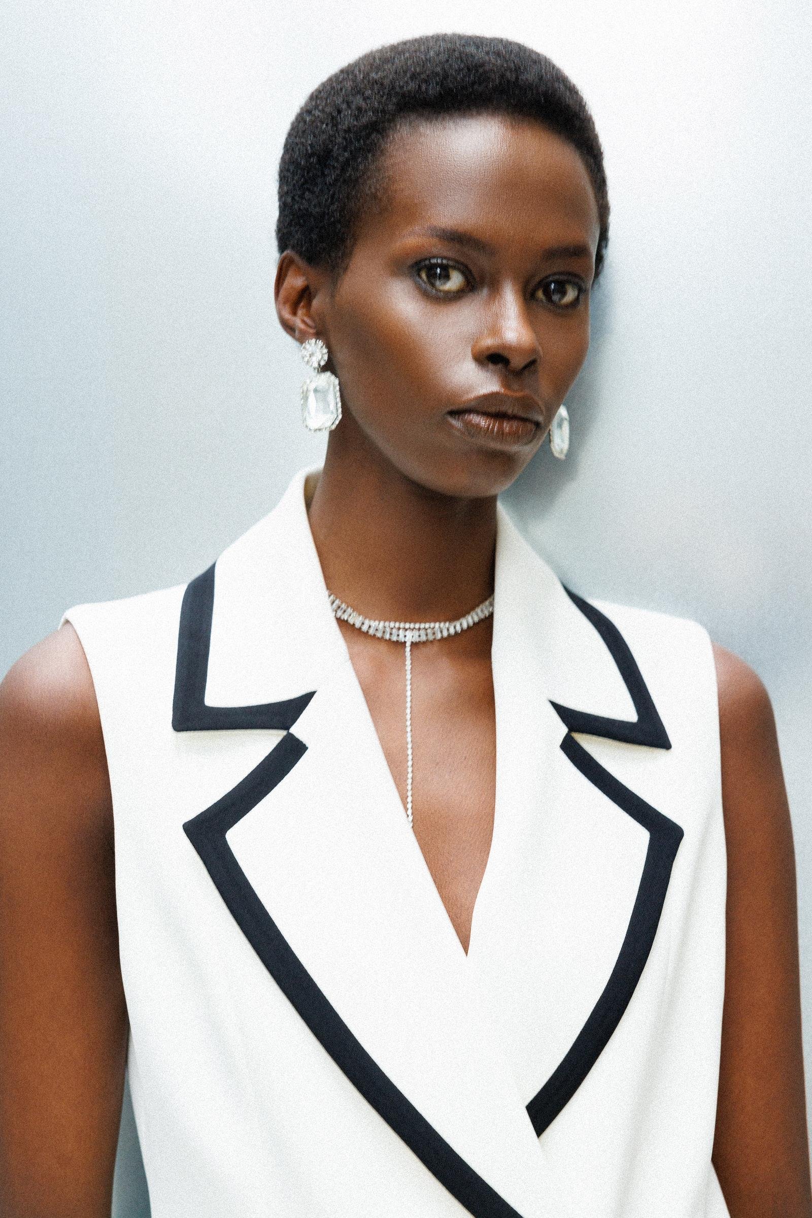 Modailgi  Enkürüsteli Kruvaze Yelek Ekru