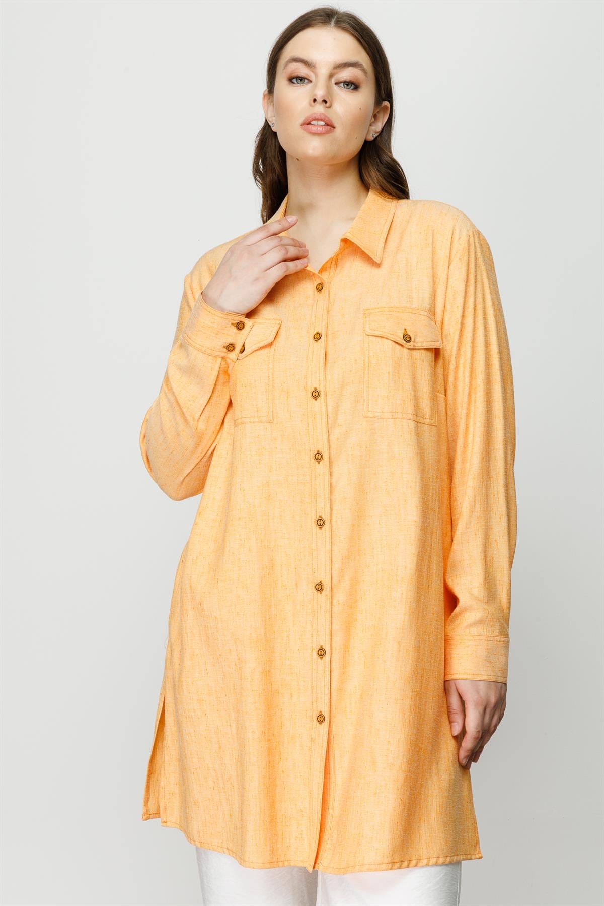 Modailgi  Erkek Yaka Cep Kapaklı Tunik Mango