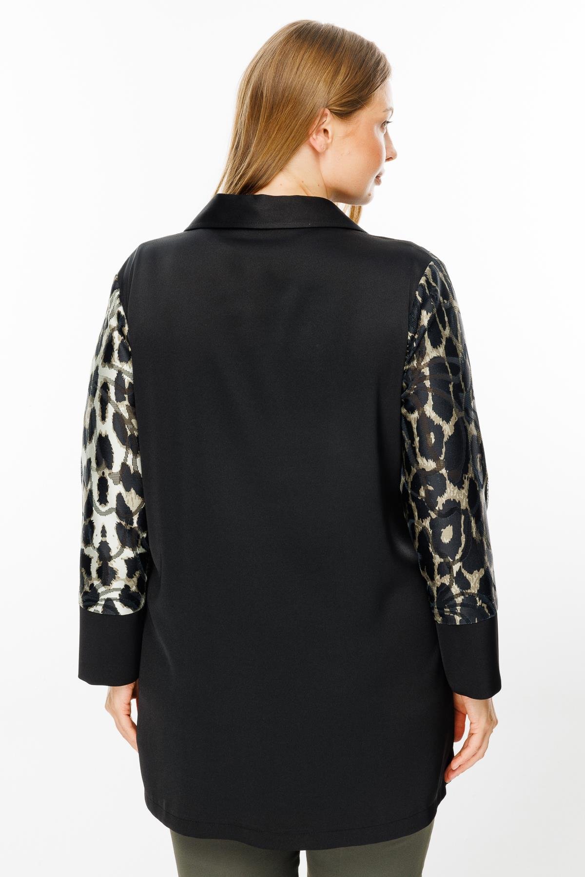 Modailgi  Erkek Yaka Desenli Tunik Haki