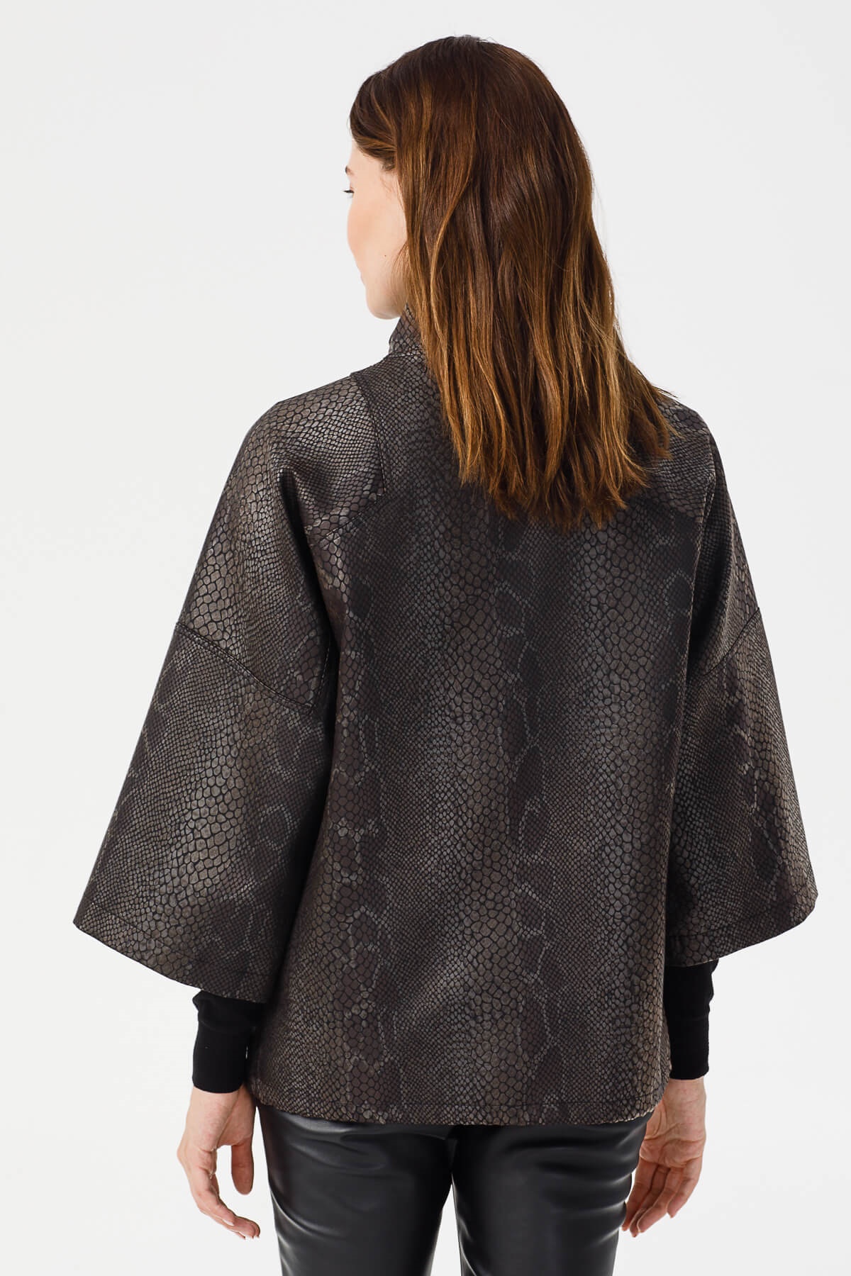 Modailgi  Evaze Kollu Oversize Astarlı Mont ORJİNAL