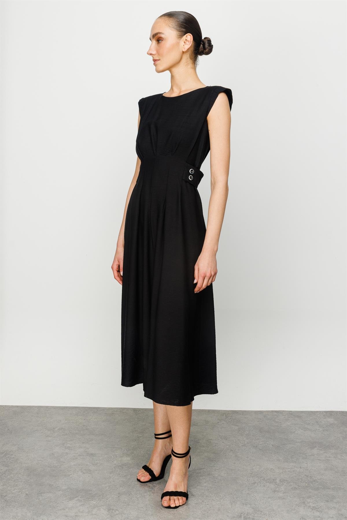 Modailgi  Kolsuz Elbise Siyah