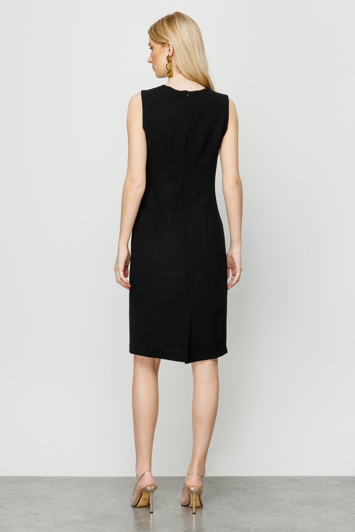 Modailgi  Kolsuz Klasik Elbise Siyah