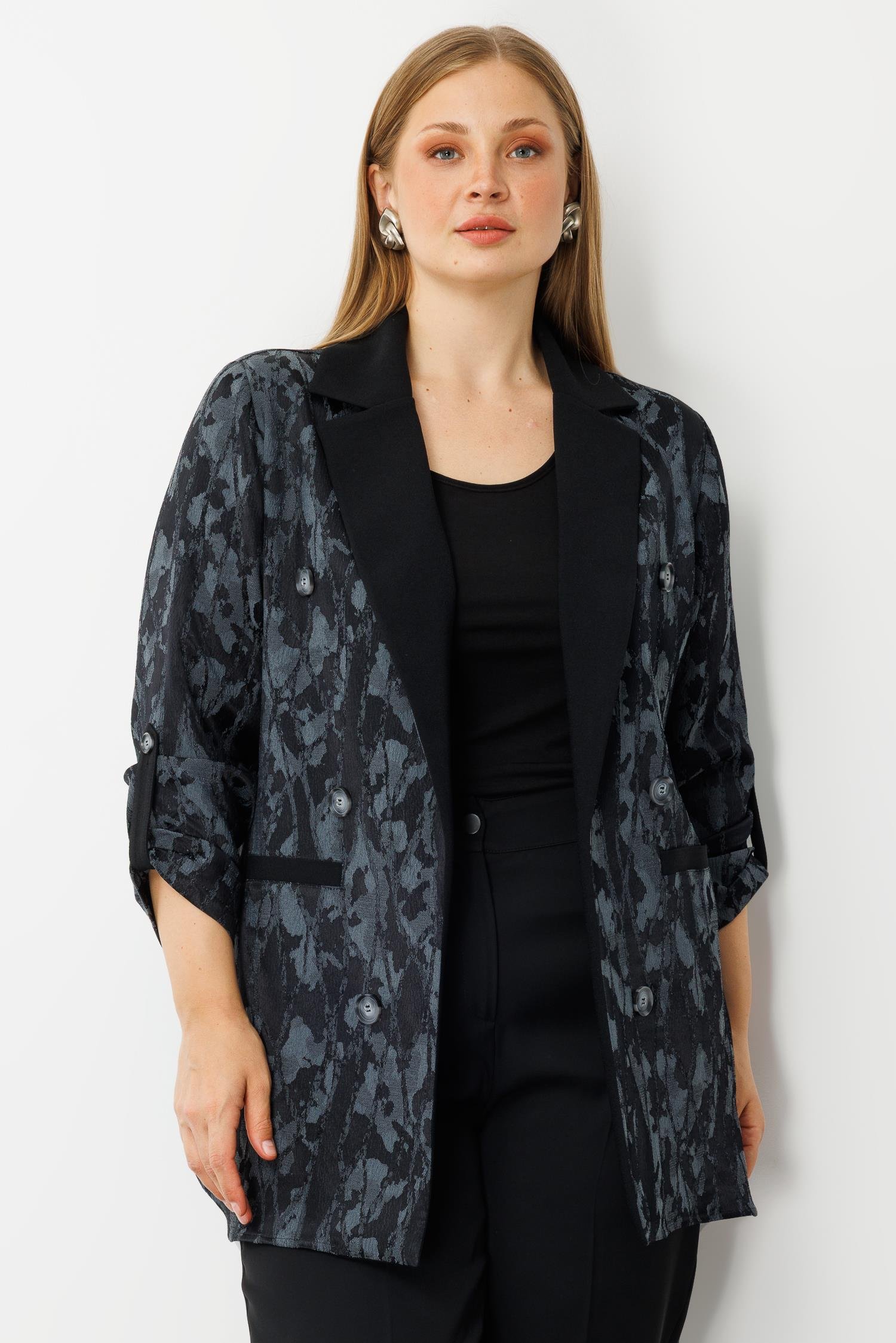 Modailgi  Kolu Apoletli Jakar Tunik Antrasit