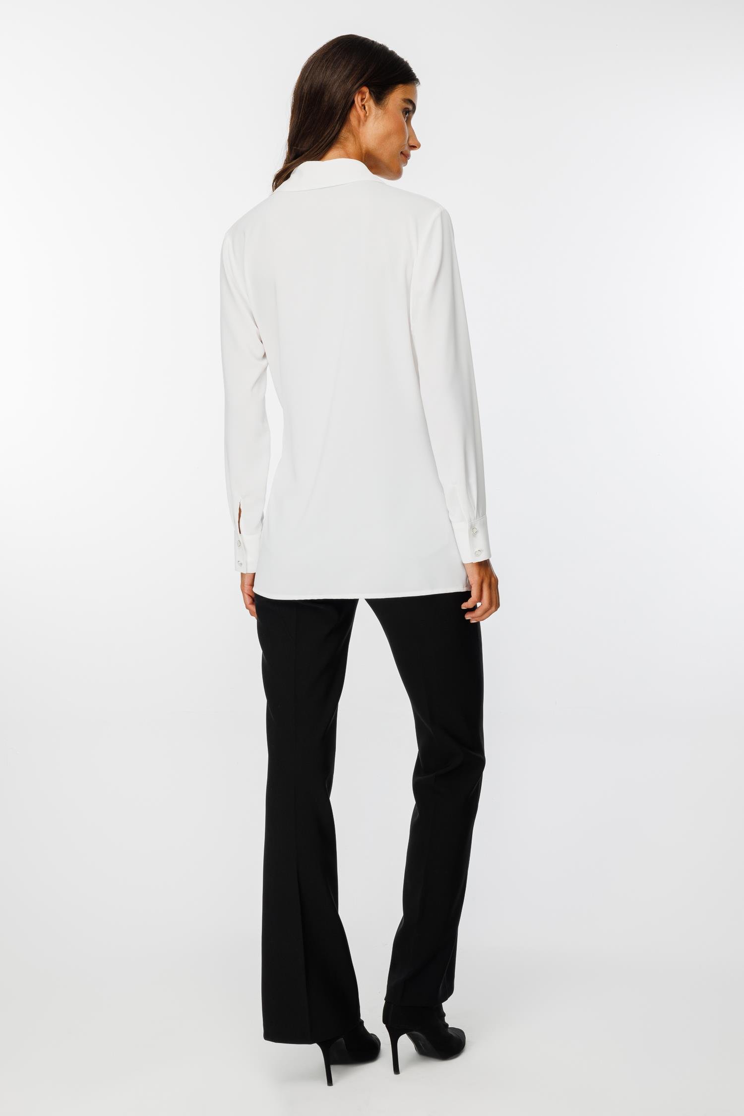 Modailgi  Kuşak Bağlamalı Gömlek Ekru