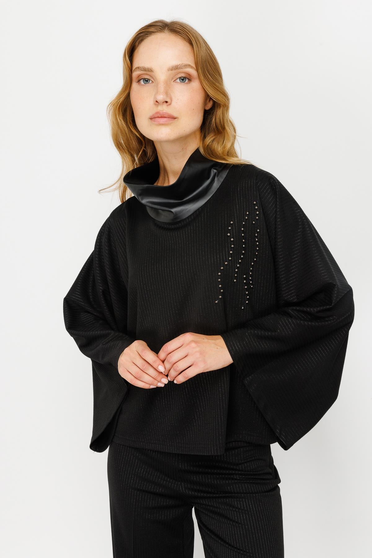 Modailgi  Örme Bluz Siyah