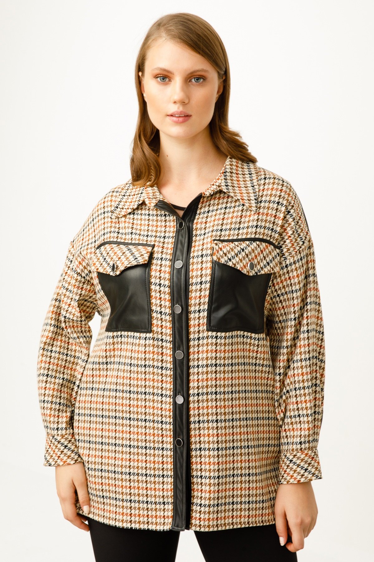 Modailgi  Oversize Gömlek Tarcın