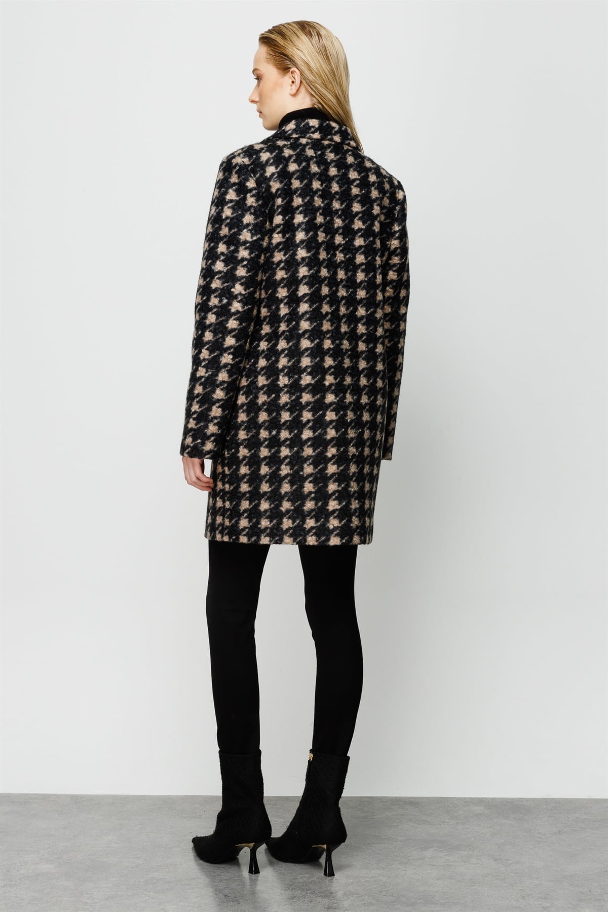 Modailgi  Oversize Kaban SİYAH-VİZON
