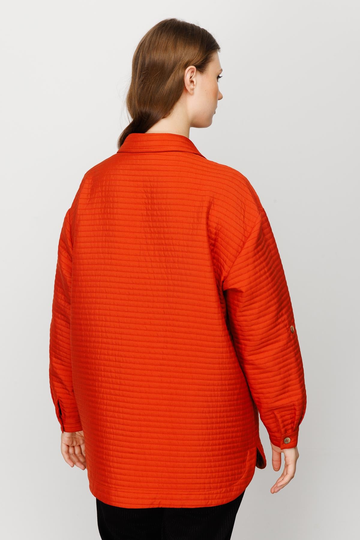 Modailgi  Oversize Kapitone Tunik Tarçın