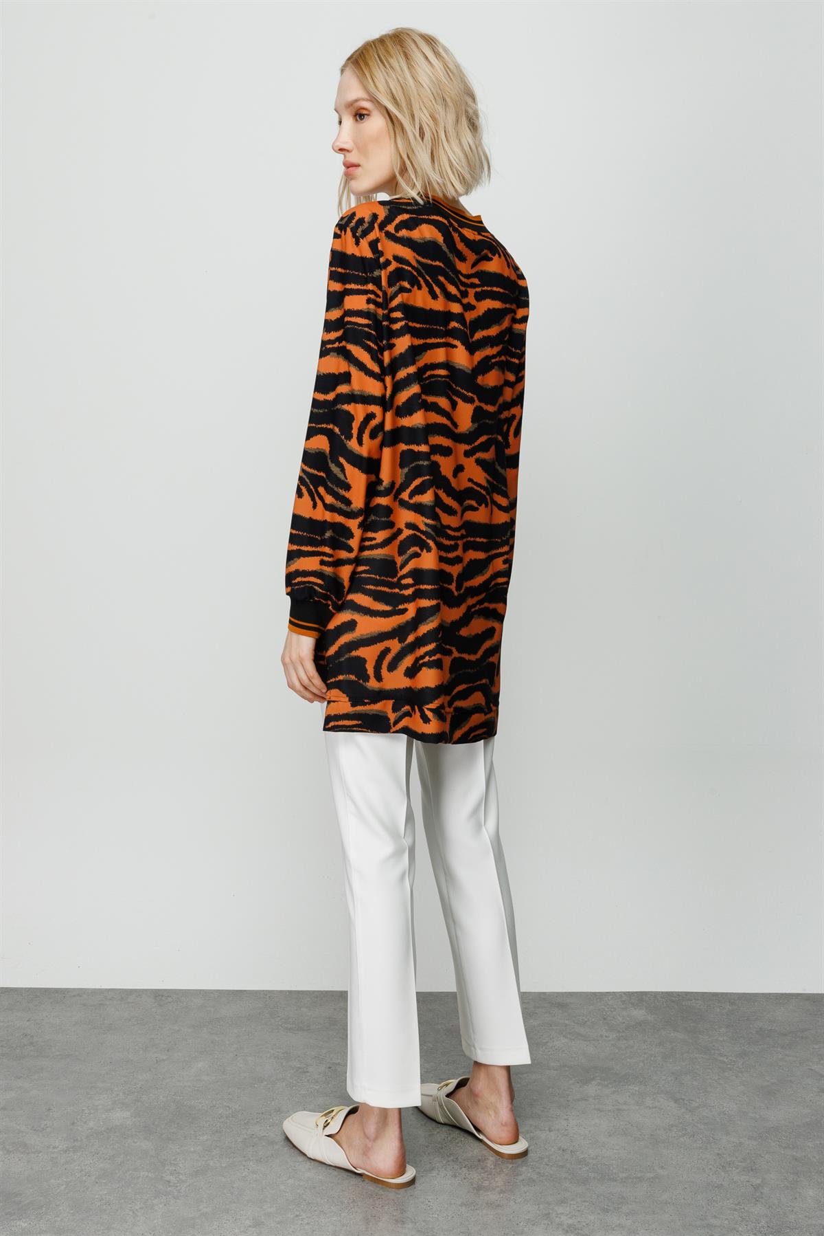 Modailgi  Ribanalı Tunik Orange